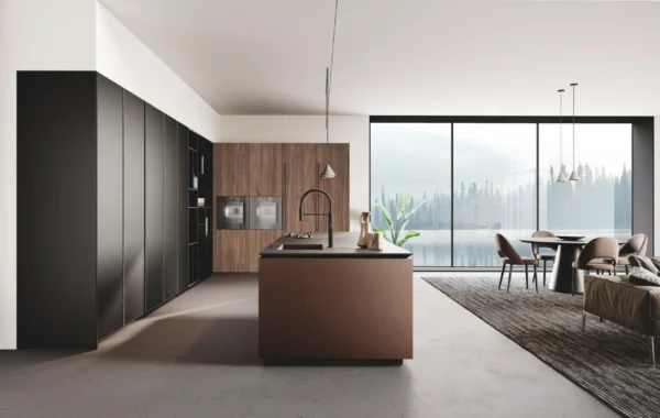 Bluna + Lab : Cuisine élégante et ergonomique avec matériaux raffinés