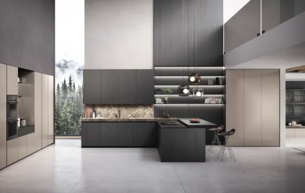 3 Bluna Tech : Cuisine professionnelle et chaleureuse avec design raffiné