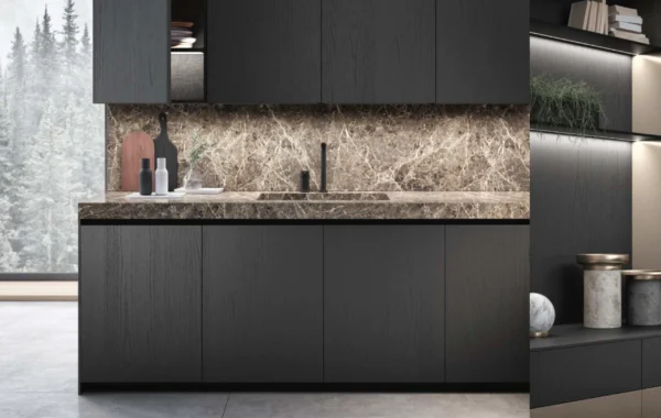 4 Bluna Tech : Cuisine professionnelle et chaleureuse avec design raffiné