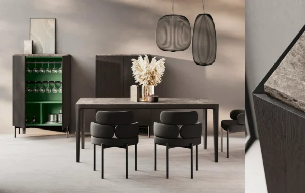 Mantis + Lab : Mobilier innovant alliant technologie et matériaux sophistiqué