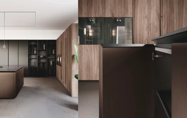 Bluna + Lab : Cuisine élégante et ergonomique avec matériaux raffinés