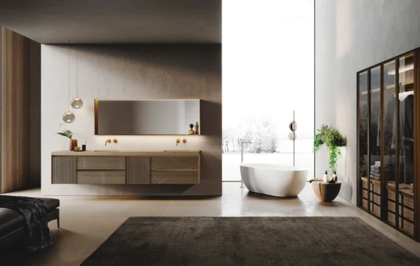 Avola Gres : Design Élégant pour Salle de Bain avec Altea Wardrobe